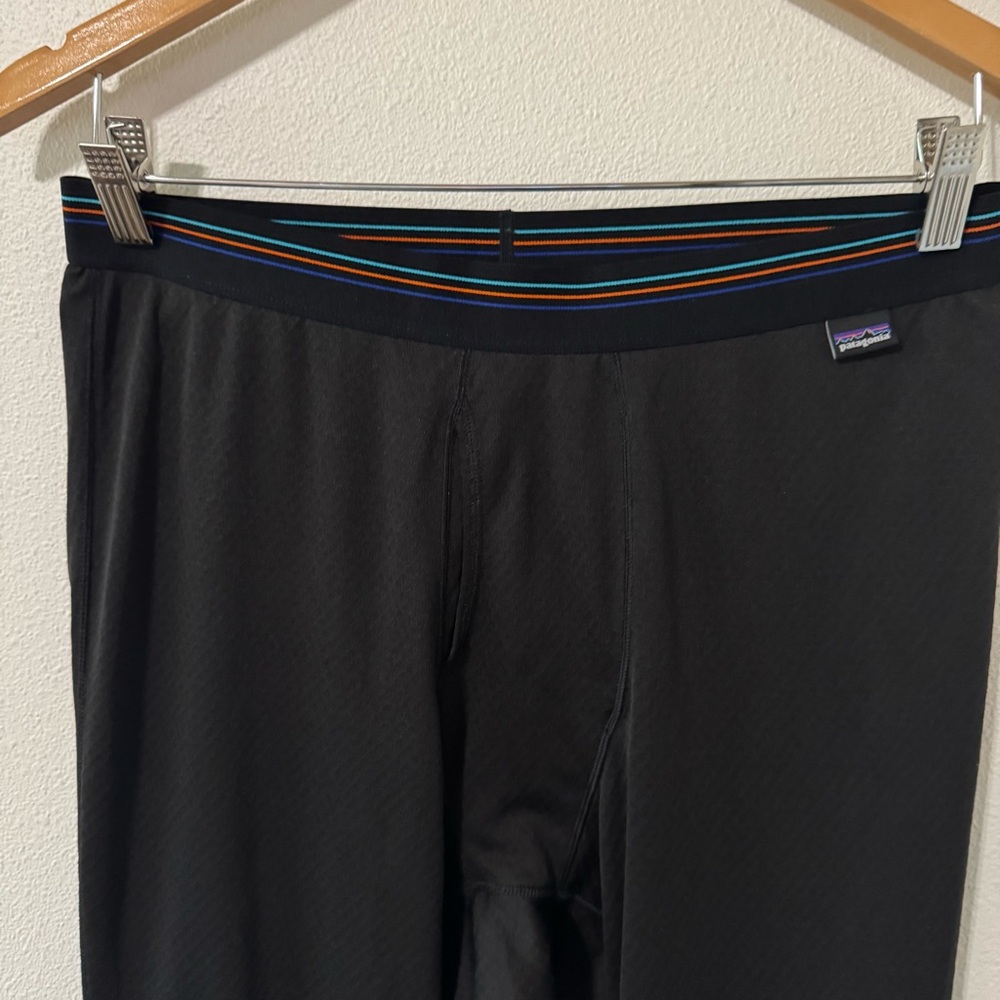 Patagonia Capilene Midweight Bottoms Black Base Layer Pants Gorpcore Outdoor-M - Picture 3 of 10